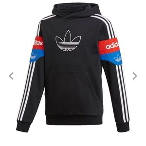 Youth Boys Adidas Graphic Color block Hoodie